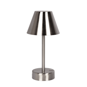 Elegance Rechargeable LED Table Lamp Brushed Nickel LED Touch Switch - West Lamp