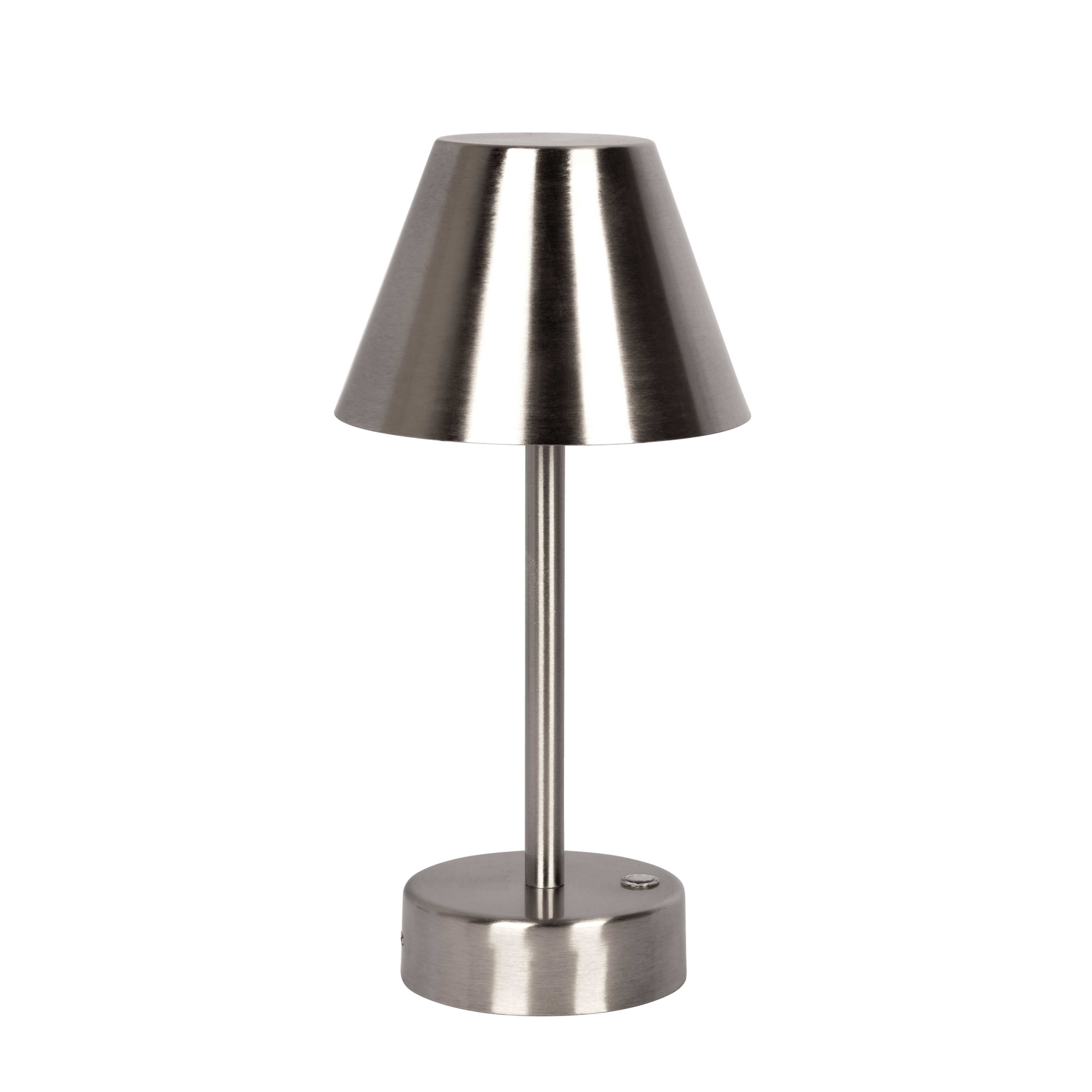 Elegance Rechargeable LED Table Lamp Brushed Nickel LED Touch Switch