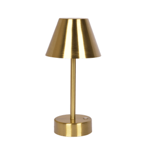 Elegance Rechargeable LED Table Lamp Plated Brass LED Touch Switch - West Lamp